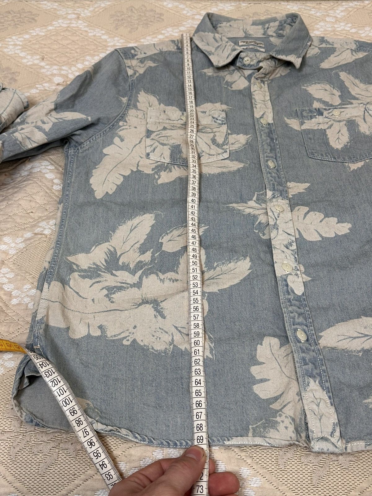 Allsaints 🔥 Allsaints Spitalfields Rockpile Button Up Denim Shirt Size US L / EU 52-54 / 3 - 9 Thumbnail