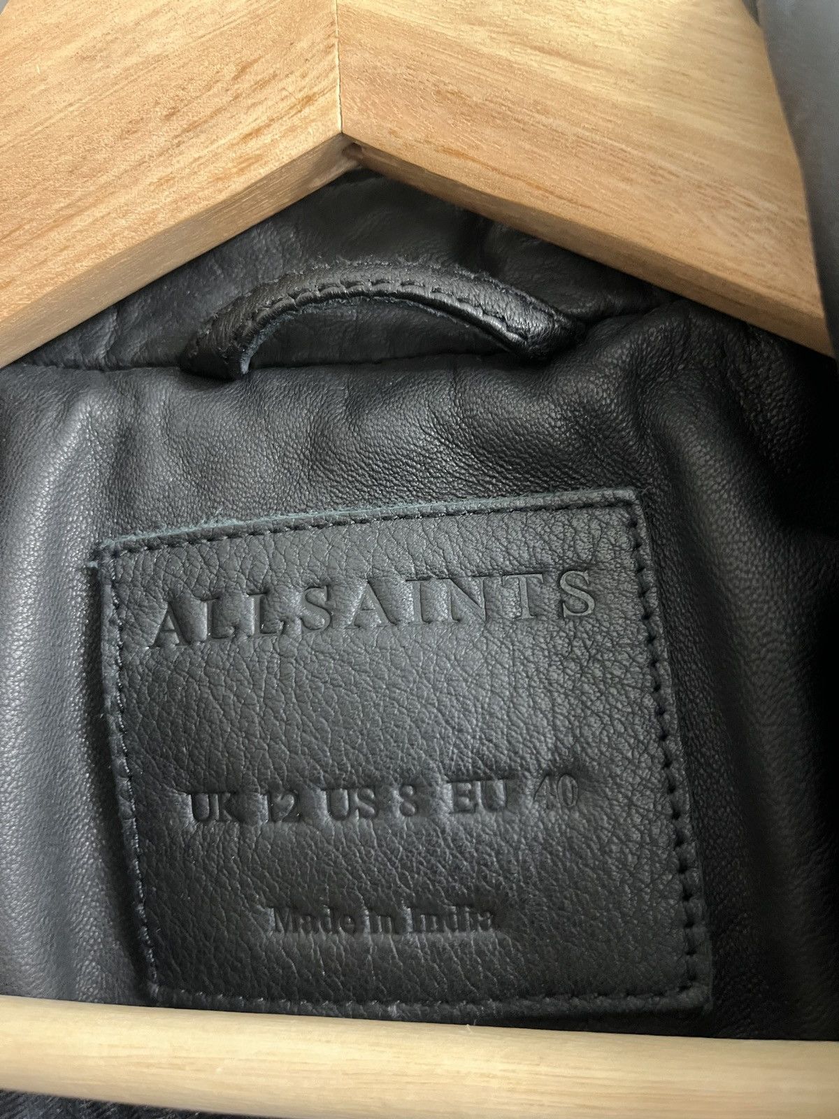Allsaints Leoni Leather Biker Jacket Size M / US 6-8 / IT 42-44 - 4 Thumbnail