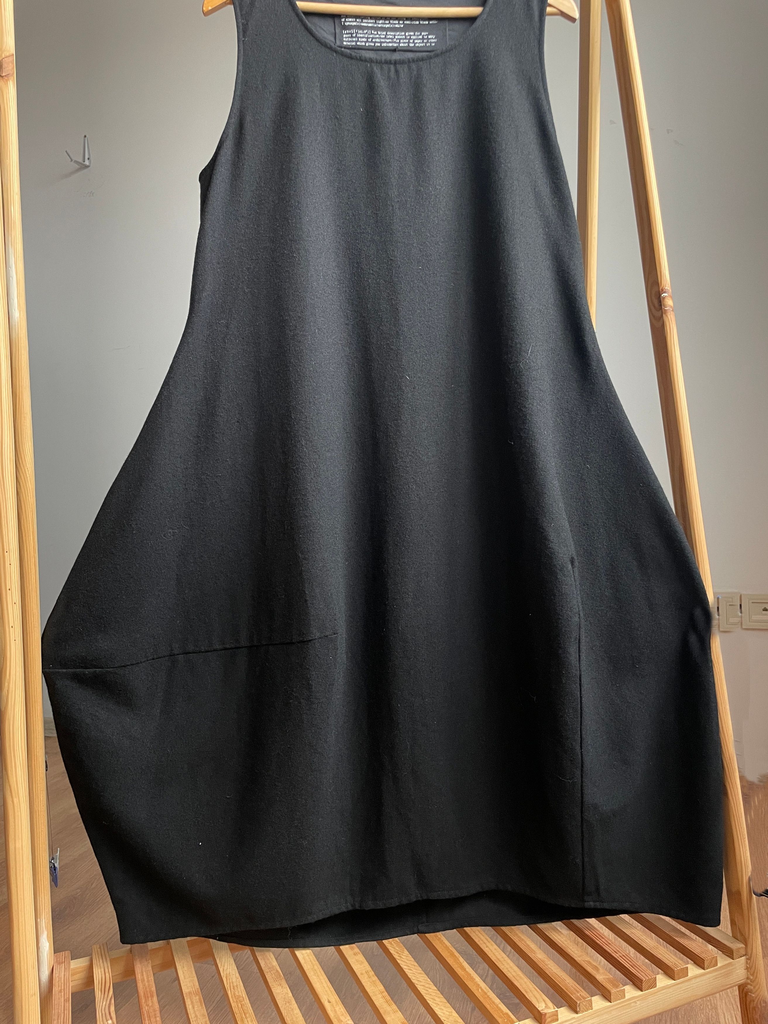 Rundholz Rundholz Black Label Lagenlook Balloon Wool Blend Tank Dress Size L / US 10 / IT 46 - 6 Thumbnail