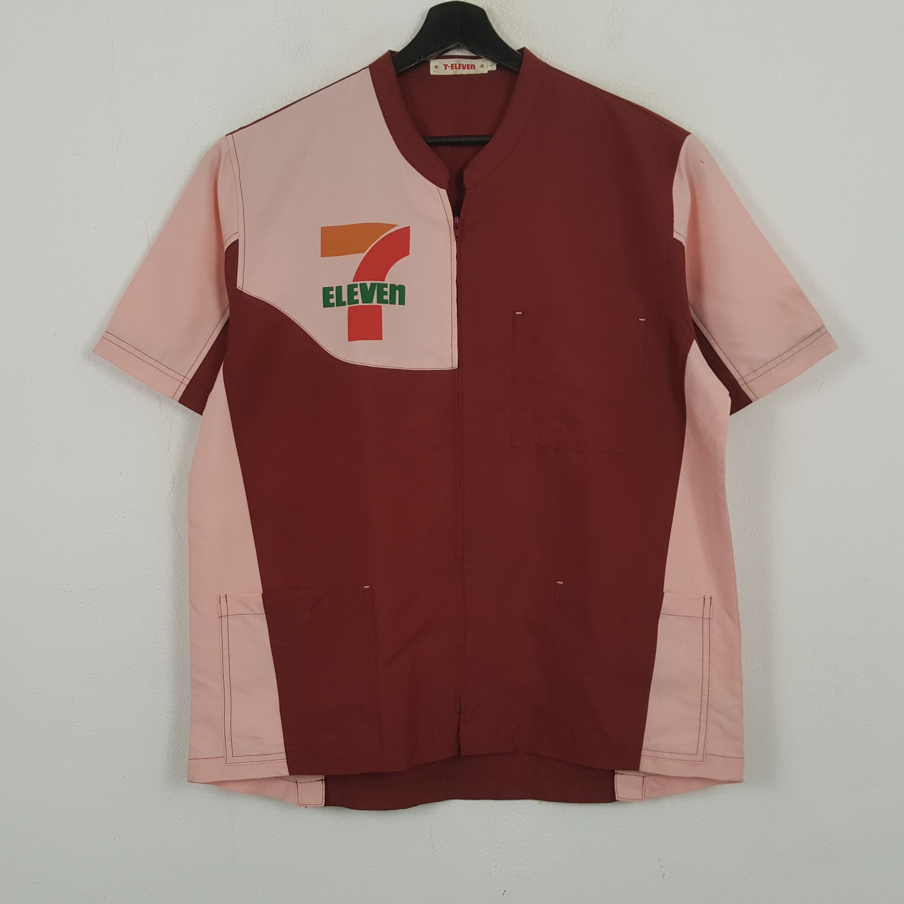 Vintage 7 Eleven Workwear Uniform Shirt Jacket RR15 Size US L / EU 52-54 / 3 - 3 Thumbnail