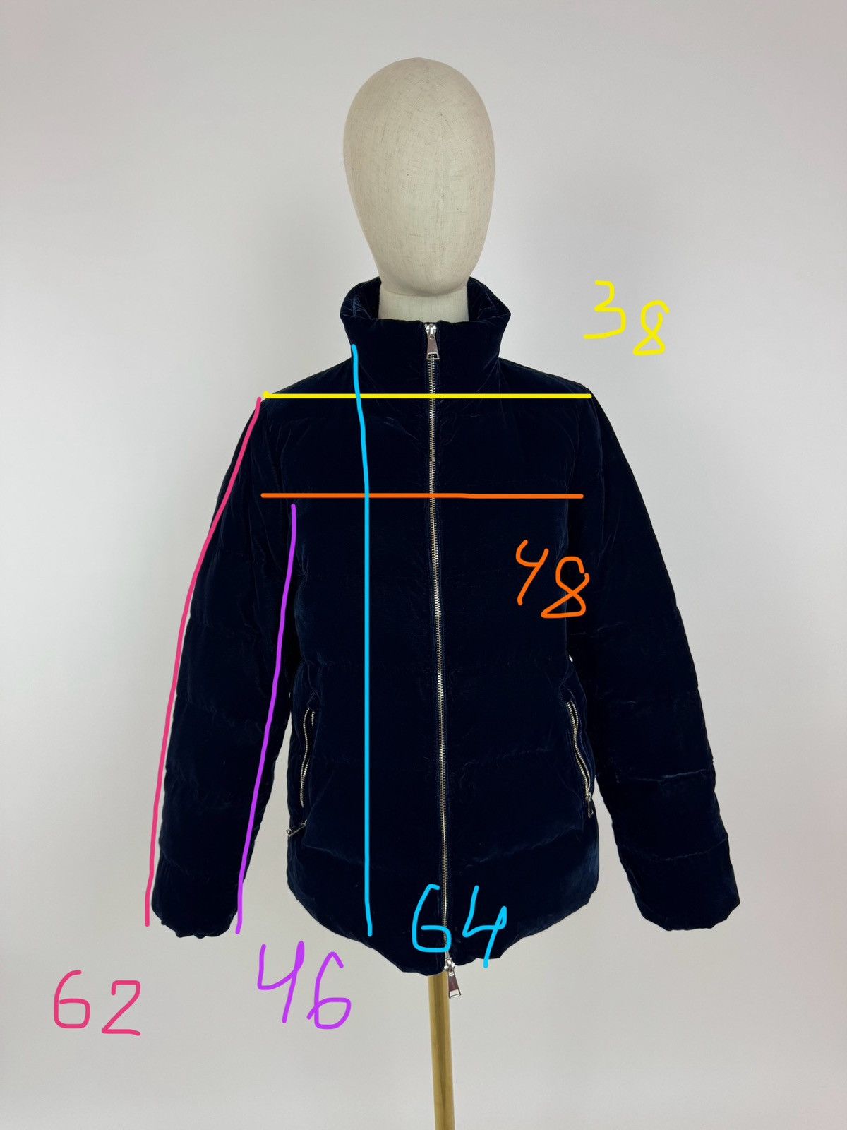 Massimo Dutti Massimo Dutti Down Jacket Veluer Puffer Short JKT Womens Size S / US 4 / IT 40 - 8 Thumbnail