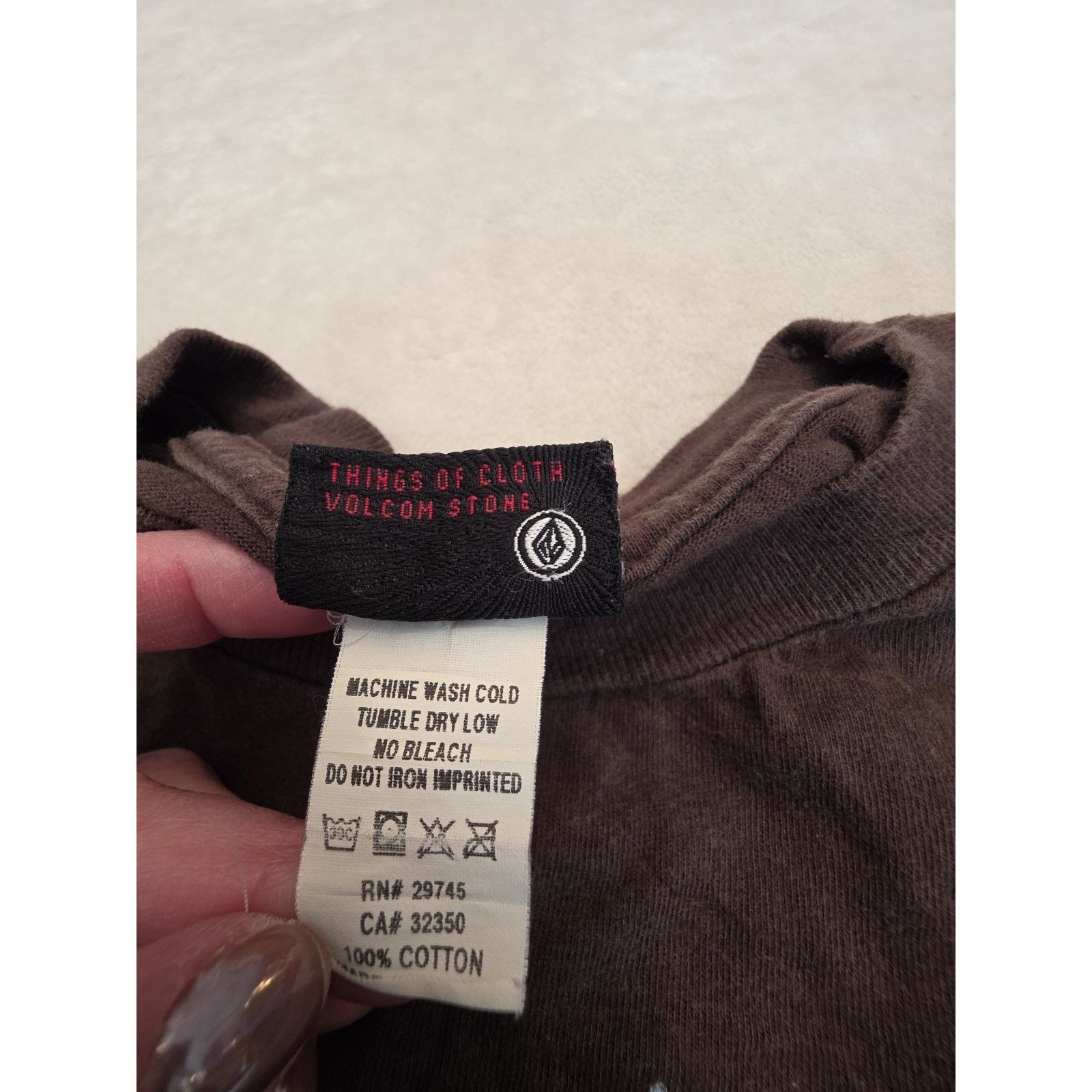 Volcom Volcom Men's Size Large Short Sleeve Brown Graphic T-Shirt Size US L / EU 52-54 / 3 - 3 Thumbnail