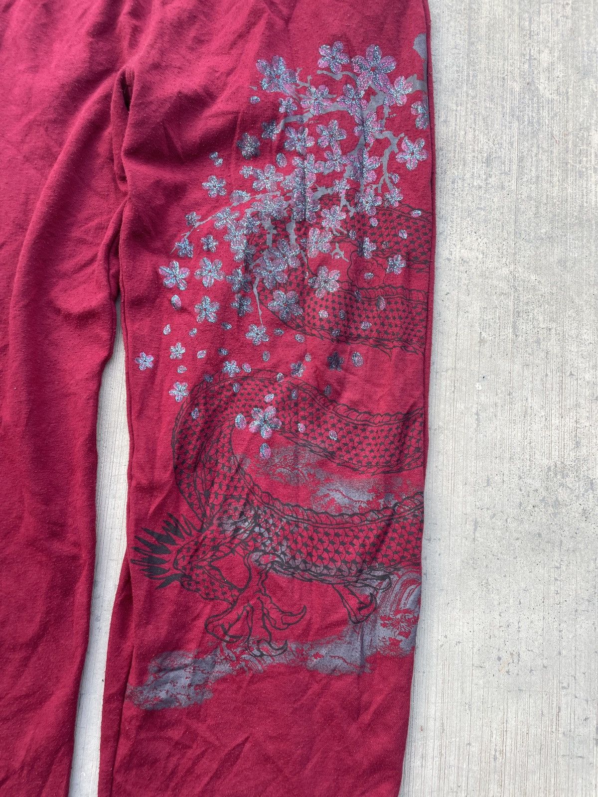 Karakuri Tamashii 2000s JAPANESE BRAND BULLET NOISE SUKAJAN SWEATPANTS Size US 32 / EU 48 - 2 Thumbnail