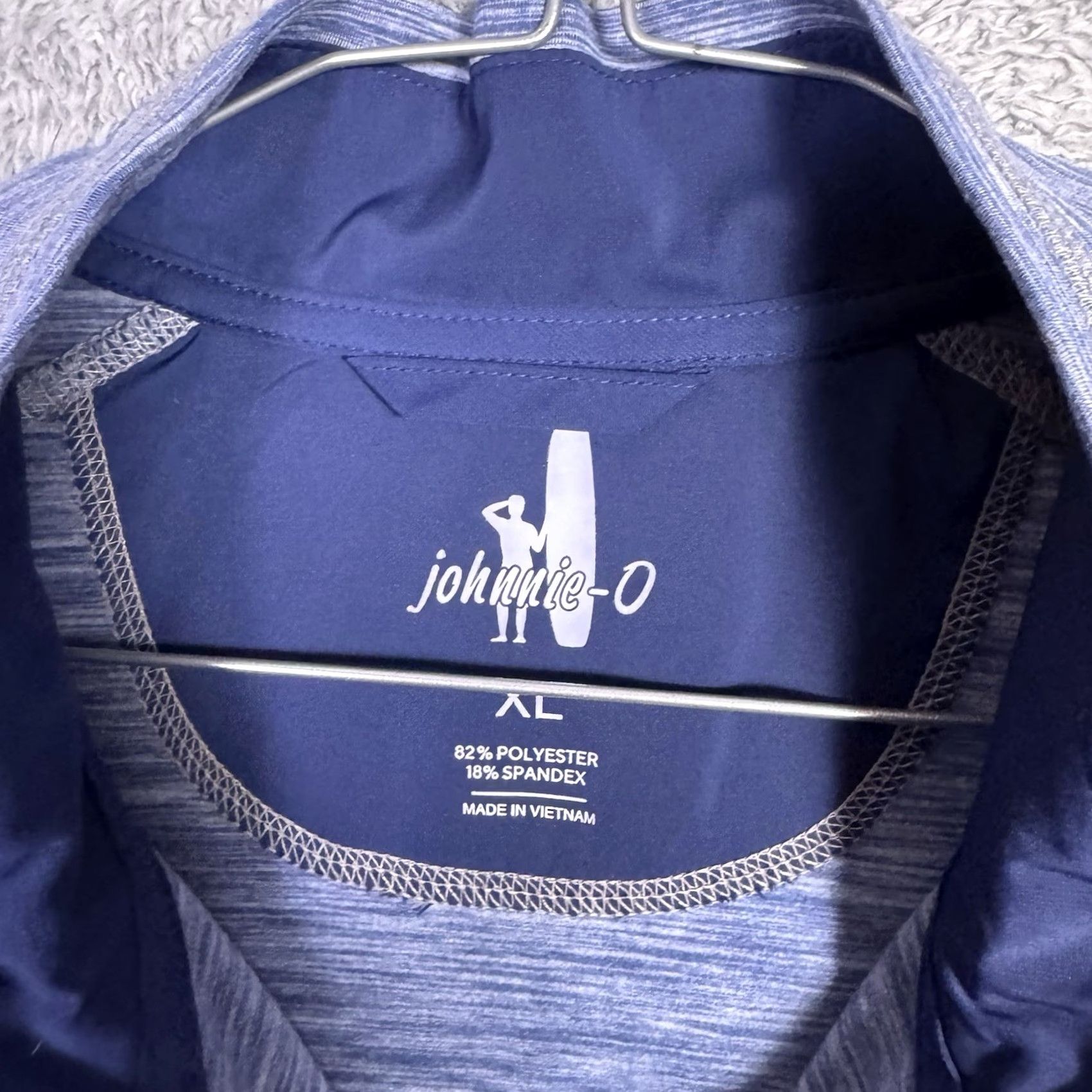 johnnie-O johnnie-O Jacket Mens XL Full Zip Tech Heather Seqouia Lake Blue JMJK1890 Size US XL / EU 56 / 4 - 5 Thumbnail