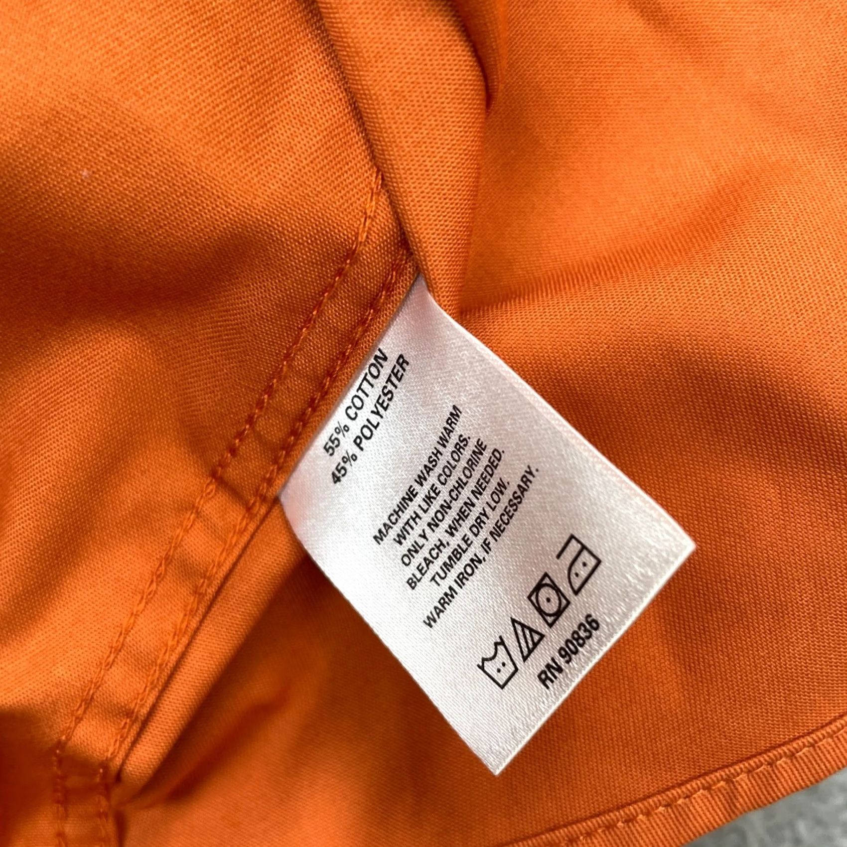 Vintage Androgynous Fox Shirt XXXXL Orange Cotton Button Up Casual Classic Pride Womens Regular Short Sleeve Collared Button-Up Size XXL / US 16-18 / IT 52-54 - 5 Thumbnail