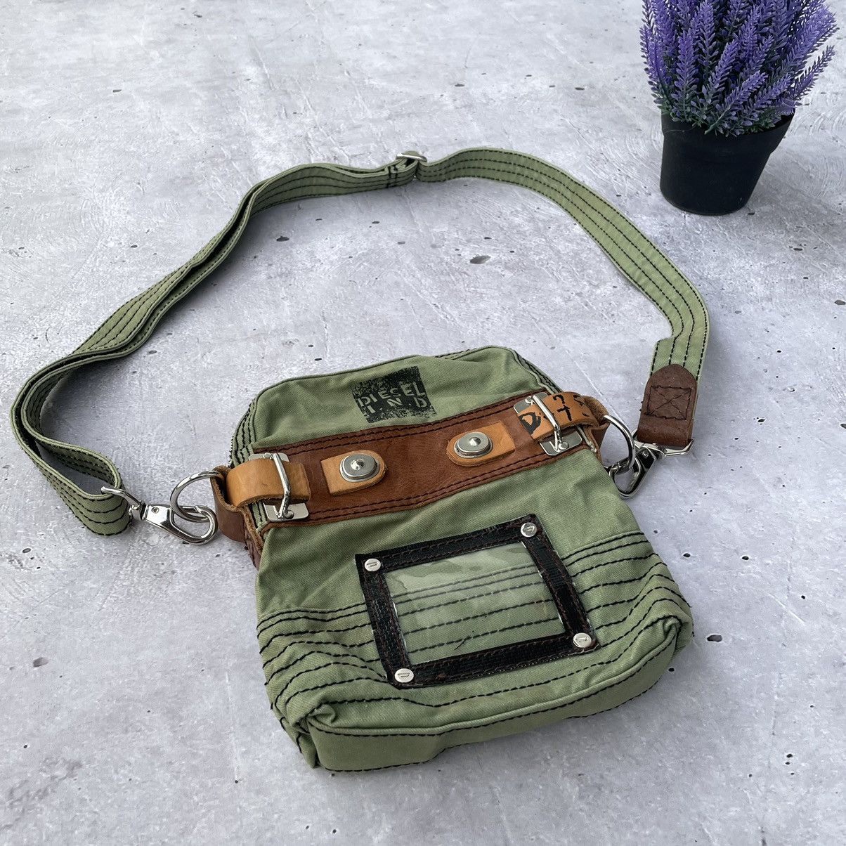 Other vintage diesel bag with leather details y2k japanese style Size ONE SIZE - 6 Thumbnail