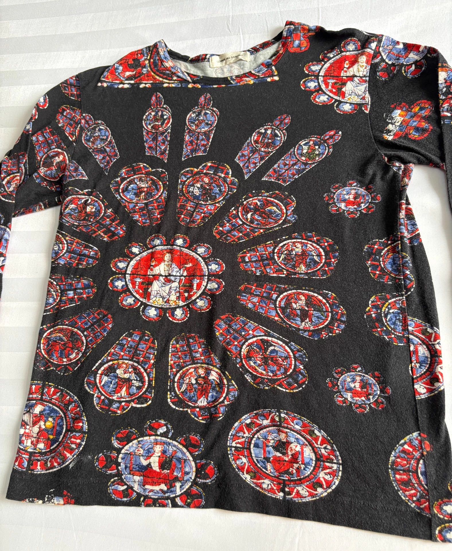 Comme des Garcons CDG 91ss Vintage Buddha Print Long Sleeve Top Size M / US 6-8 / IT 42-44 - 6 Thumbnail