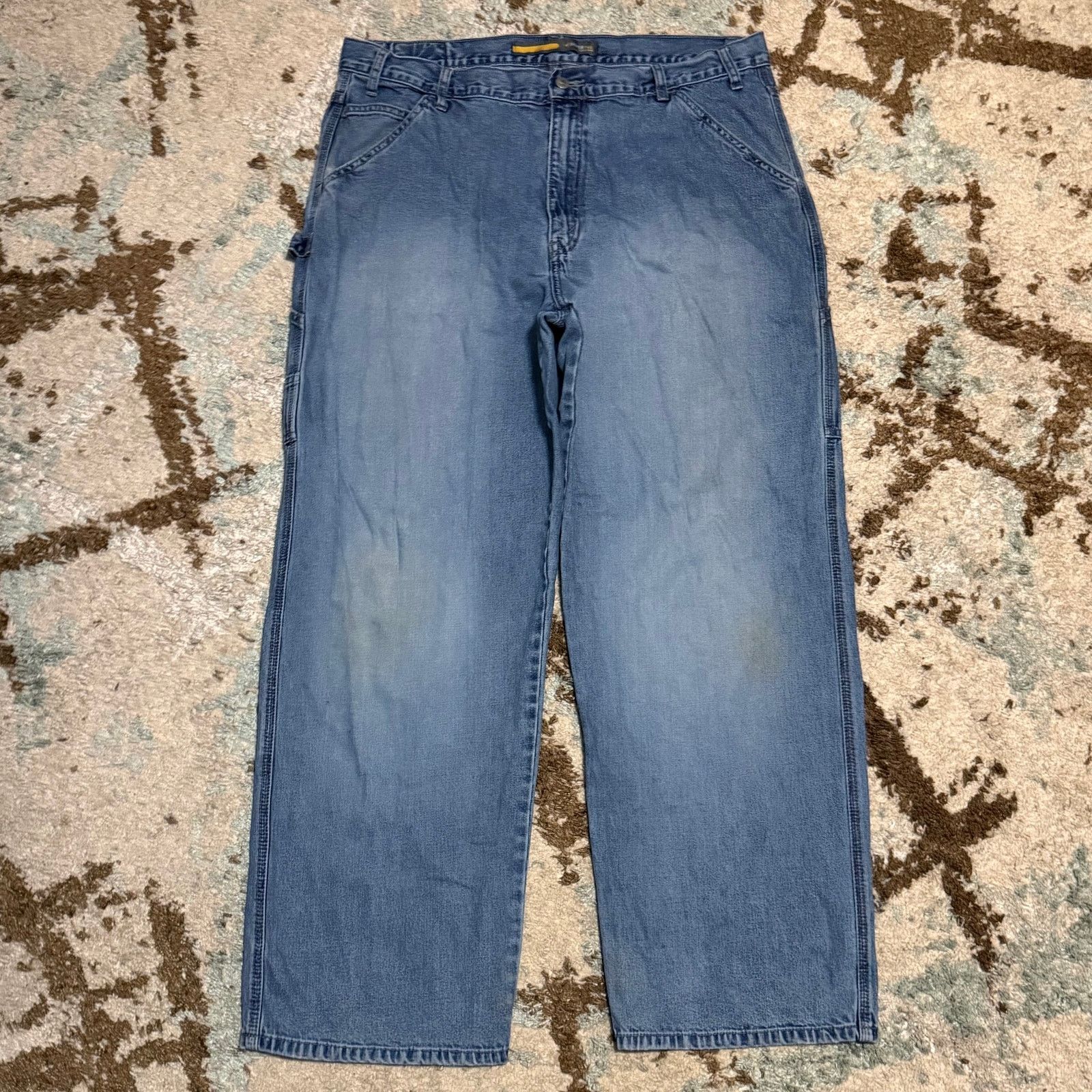 Levi's × Vintage Vintage Levi's Silvertab Baggy Carpenter Fit Jeans 38x30 Size US 38 / EU 54 - 2 Thumbnail