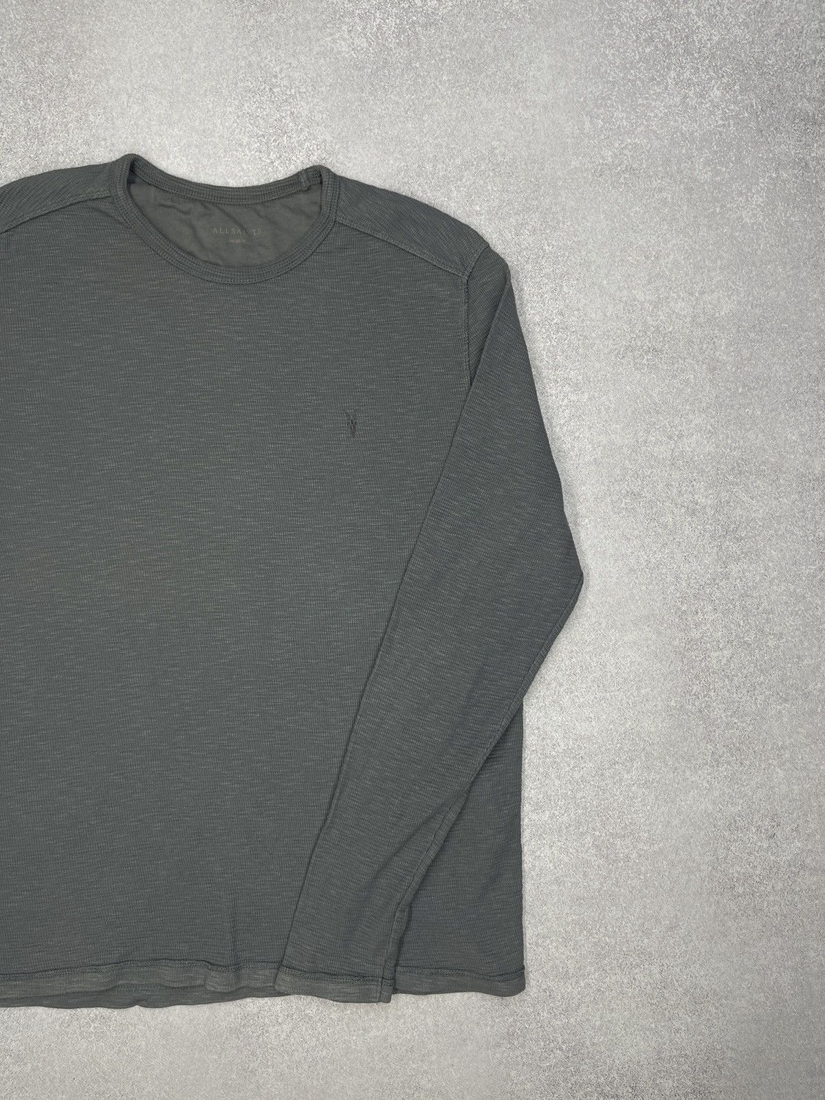 Allsaints Mens AllSaints Clash Longsleeve Crew Grey Size US M / EU 48-50 / 2 - 3 Thumbnail