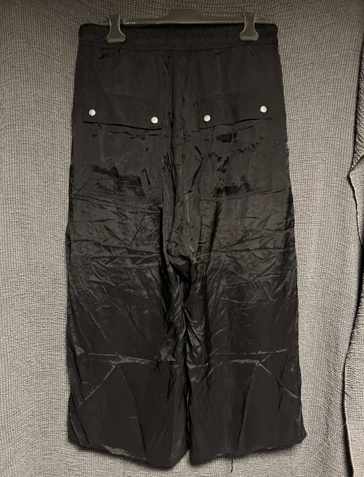 Rick Owens Rick Owens Main Line Cupro Destroyed Wide-Leg Pants Size US 36 / EU 52 - 4 Thumbnail