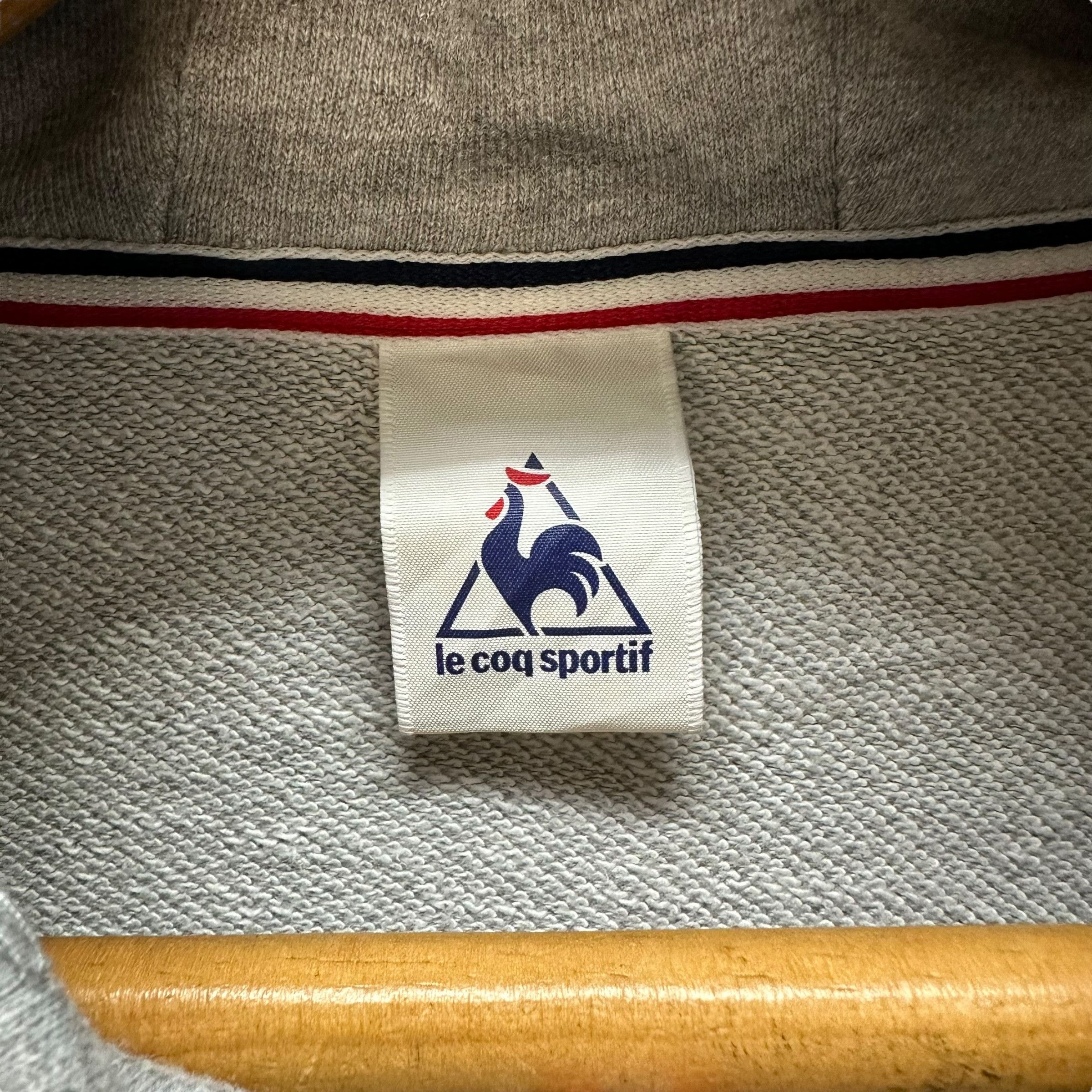 Le Coq Sportif LE COQ SPORTIF Big Logo Zipper Hoodie Sweatshirt #A5-0129 Size L / US 10 / IT 46 - 8 Thumbnail