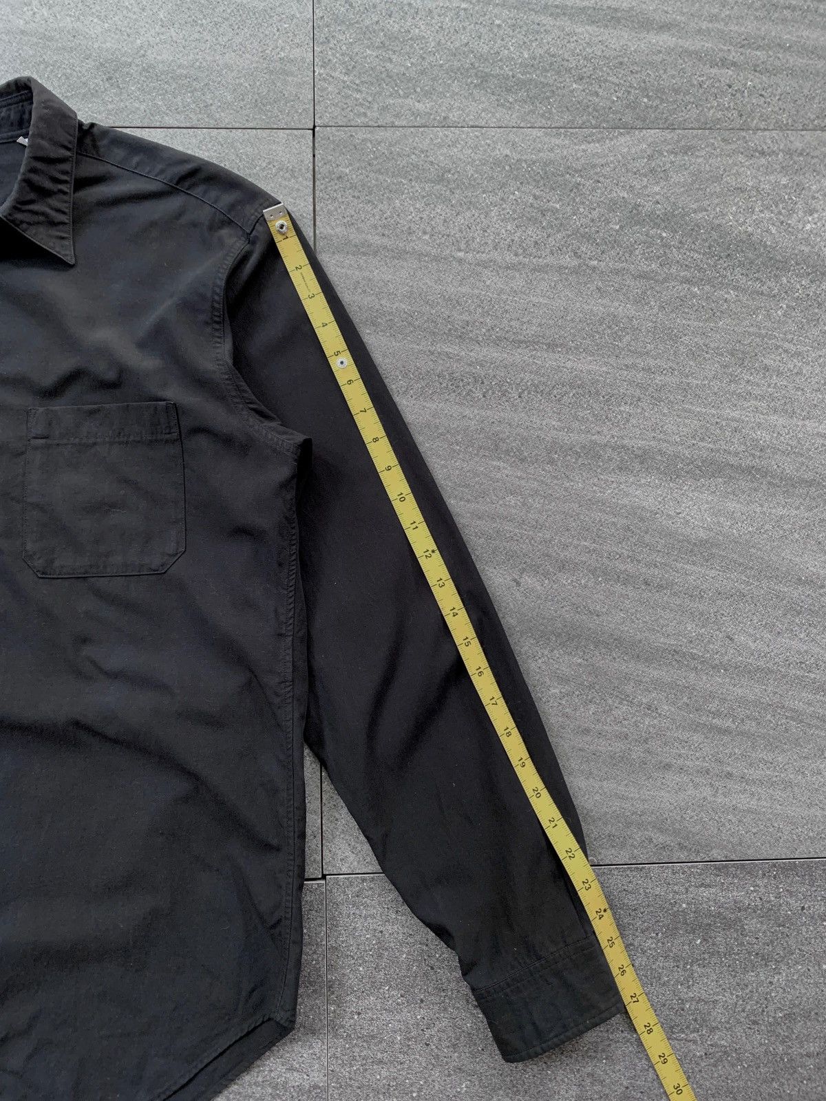 Yohji Yamamoto FREE TAX! Costume D'Homme Black Ls Shirt Size US M / EU 48-50 / 2 - 9 Thumbnail