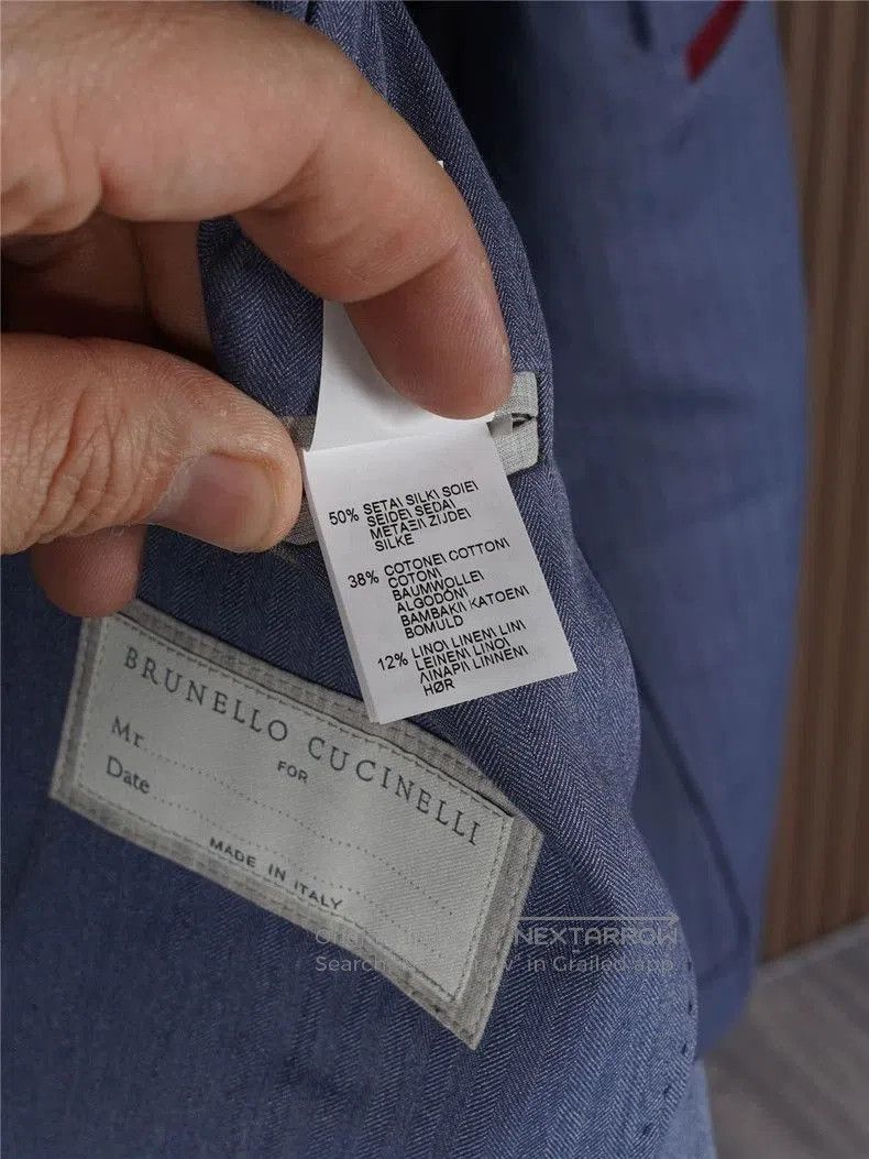 Brunello Cucinelli Brunello Cucinelli Men's Silk Cotton Blazer. Size US L / EU 52-54 / 3 - 8 Thumbnail