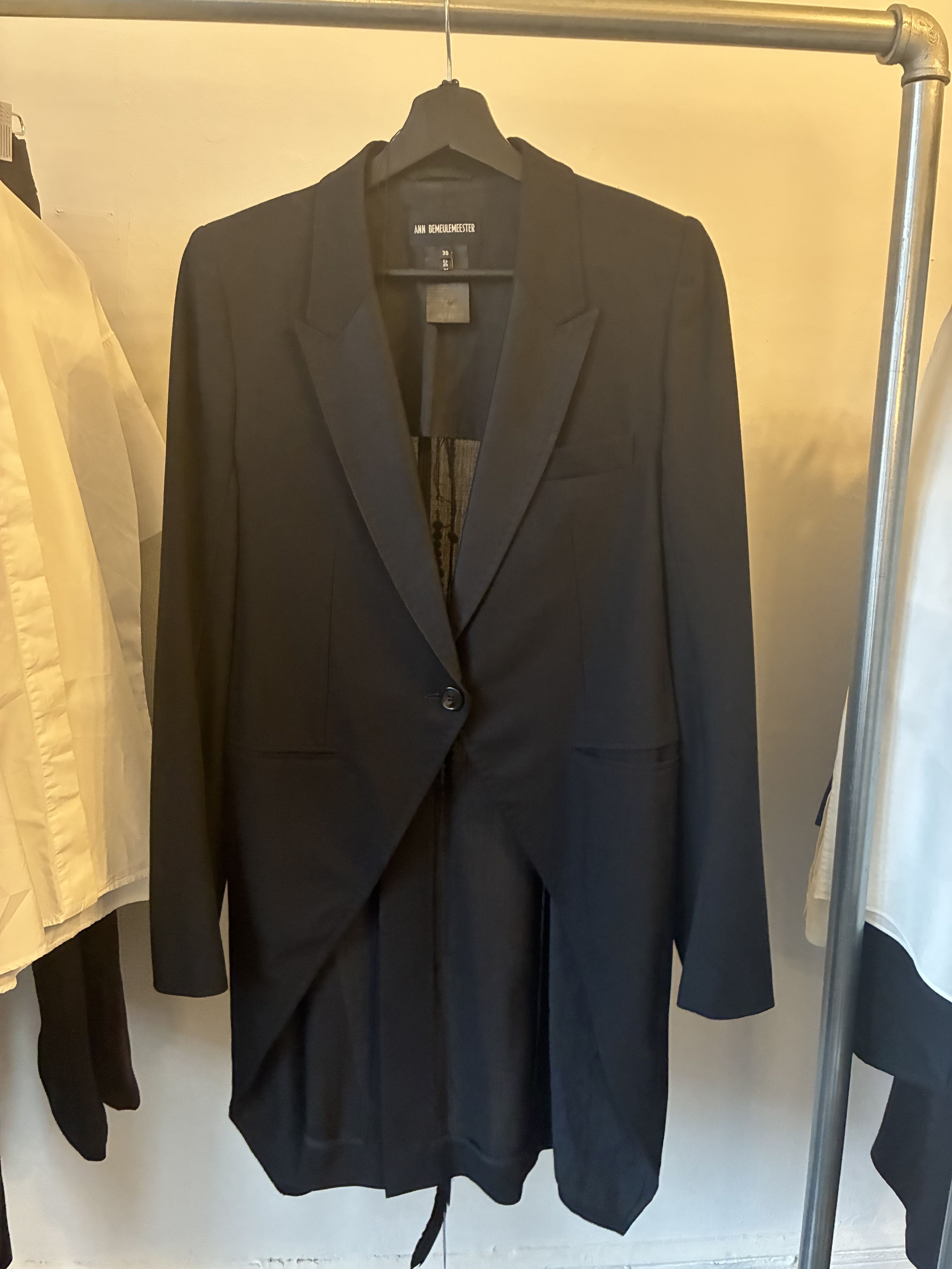 Ann Demeulemeester Ann Demeulemeester Long Tuxedo Jacket Size XS / US 0-2 / IT 36-38 - 7 Thumbnail
