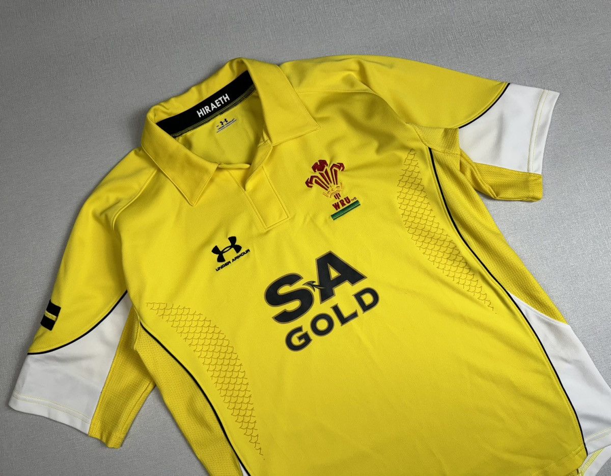 Under Armour Under Armour Wales Rugby Shirt Mens Yellow SA Gold Welsh WRU Size US M / EU 48-50 / 2 - 2 Thumbnail