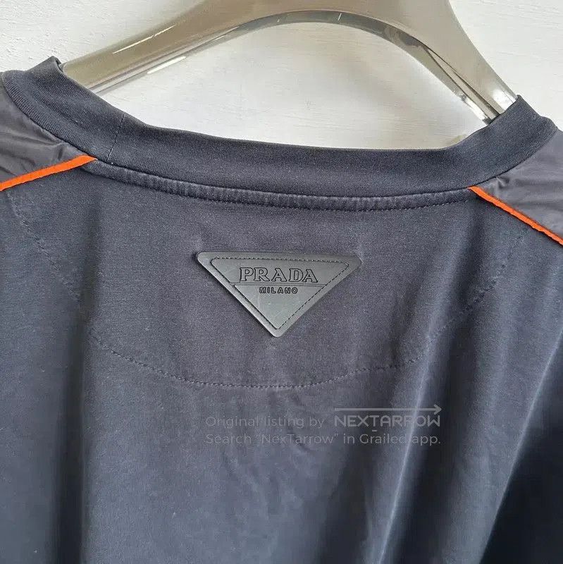 Prada Prada Black Cotton XXXL Men's T-Shirt. Size US XXL / EU 58 / 5 - 4 Thumbnail