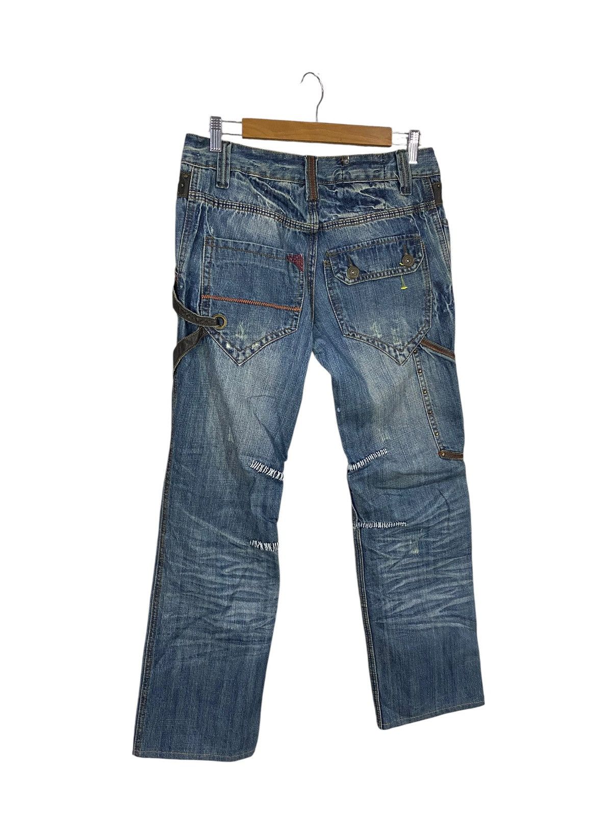 Japanese Brand Japanase brand punk denim multipocket very rare Size US 31 - 3 Thumbnail