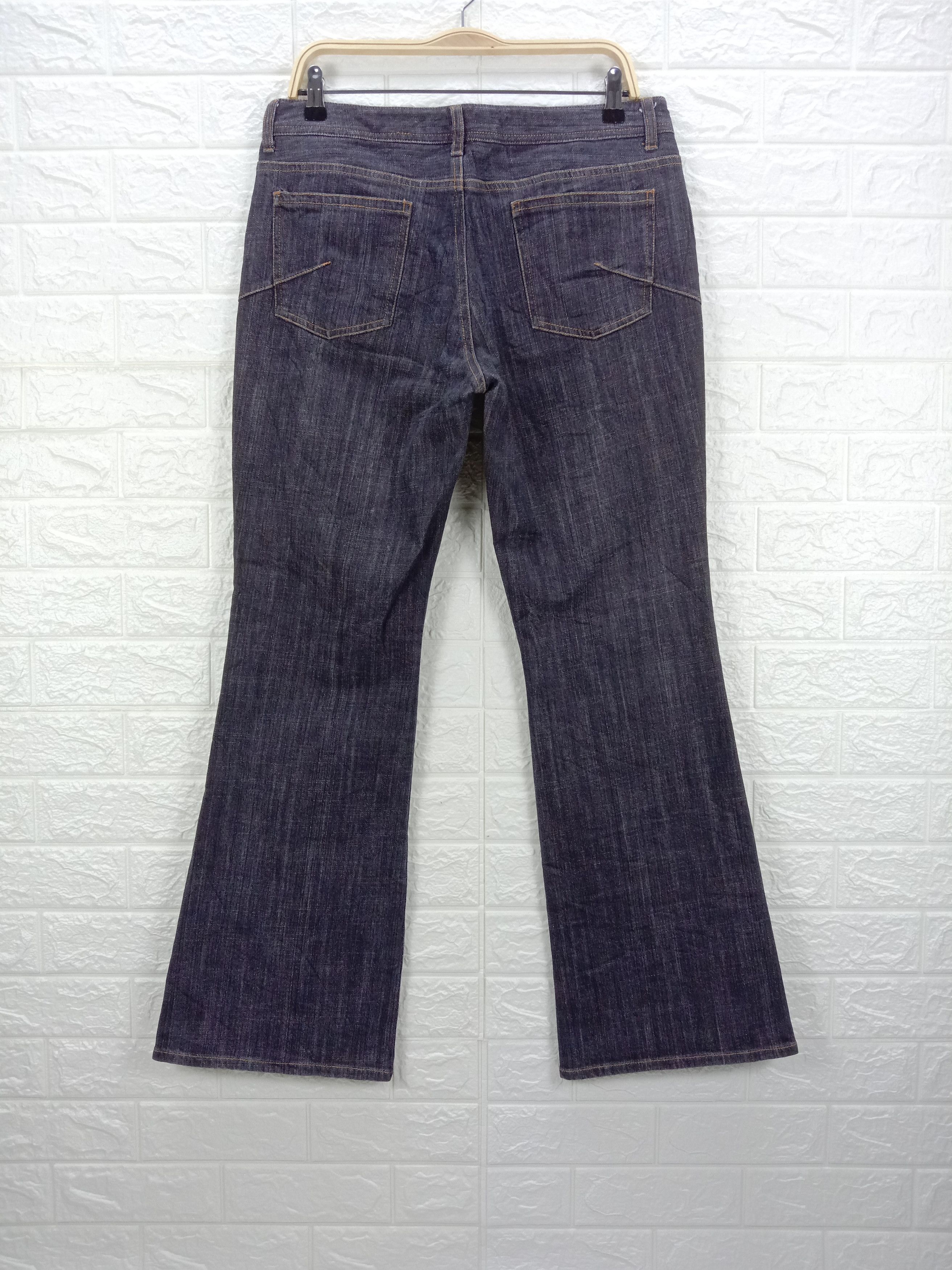 Japanese Brand Vintage Allure de Elle Faded Black Boot cut Flare Jeans Size 33" - 5 Thumbnail