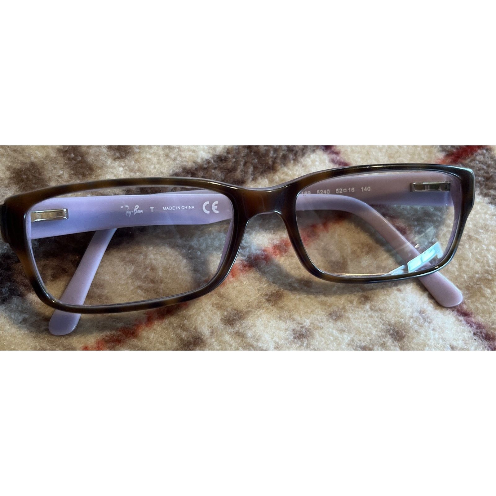 RayBan Ray-Ban RB5169 5240 Eyeglasses Frame Brown 52-16-140 1881 Size ONE SIZE - 2 Thumbnail