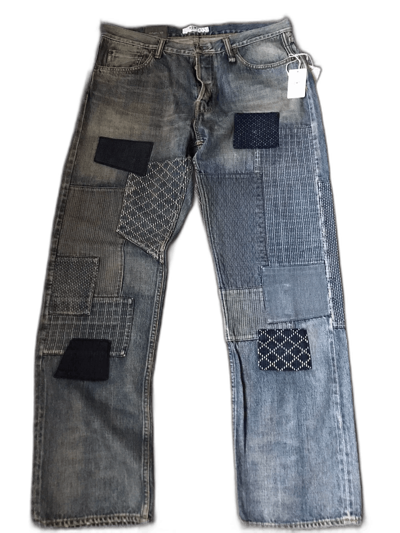 Kapital Fdmtl Patchwork Denim Pants Size 34 Size US 34 / EU 50 - 1 Thumbnail