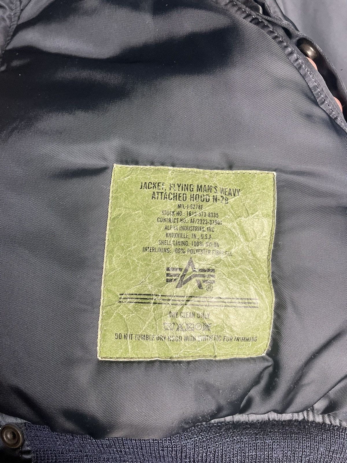 Alpha Industries ⚡️ALPHA INDUSTRIES ATTACHED HOOD TYPE N2B BOMBER JACKET Size US M / EU 48-50 / 2 - 8 Thumbnail