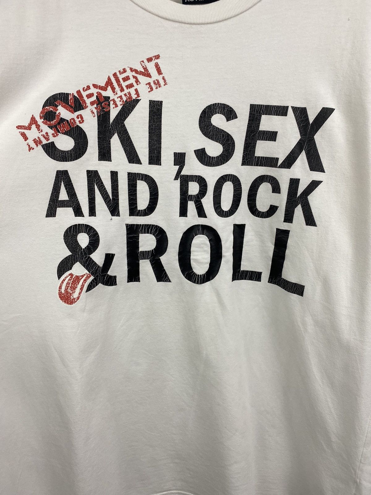 Band Tees × Vintage Vintage Movement Ski Sex And Rock and Roll t-shirt rare hype Size US L / EU 52-54 / 3 - 4 Thumbnail