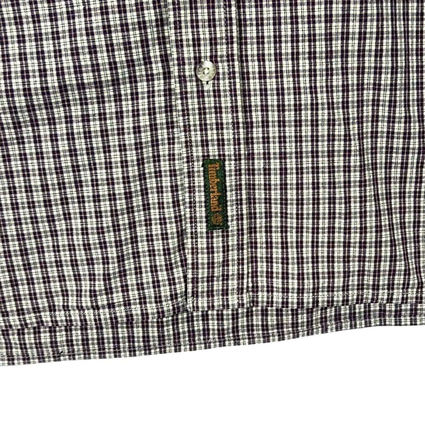 Timberland VINTAGE Timberland Burgundy Cream Check Long Sleeve Button-Up Shirt XL XXL Mens Size US XL / EU 56 / 4 - 4 Thumbnail