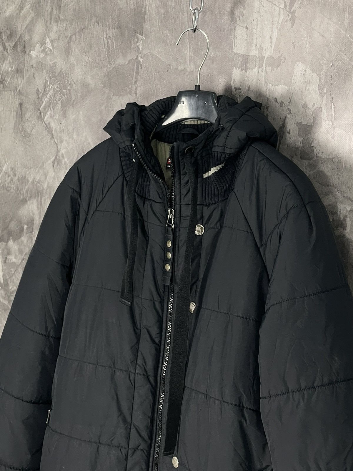 Diesel × Japanese Brand Diesel Y2K Vintage Long Puffer Avant Garde Jacket Hooded Size XL / US 12-14 / IT 48-50 - 8 Thumbnail