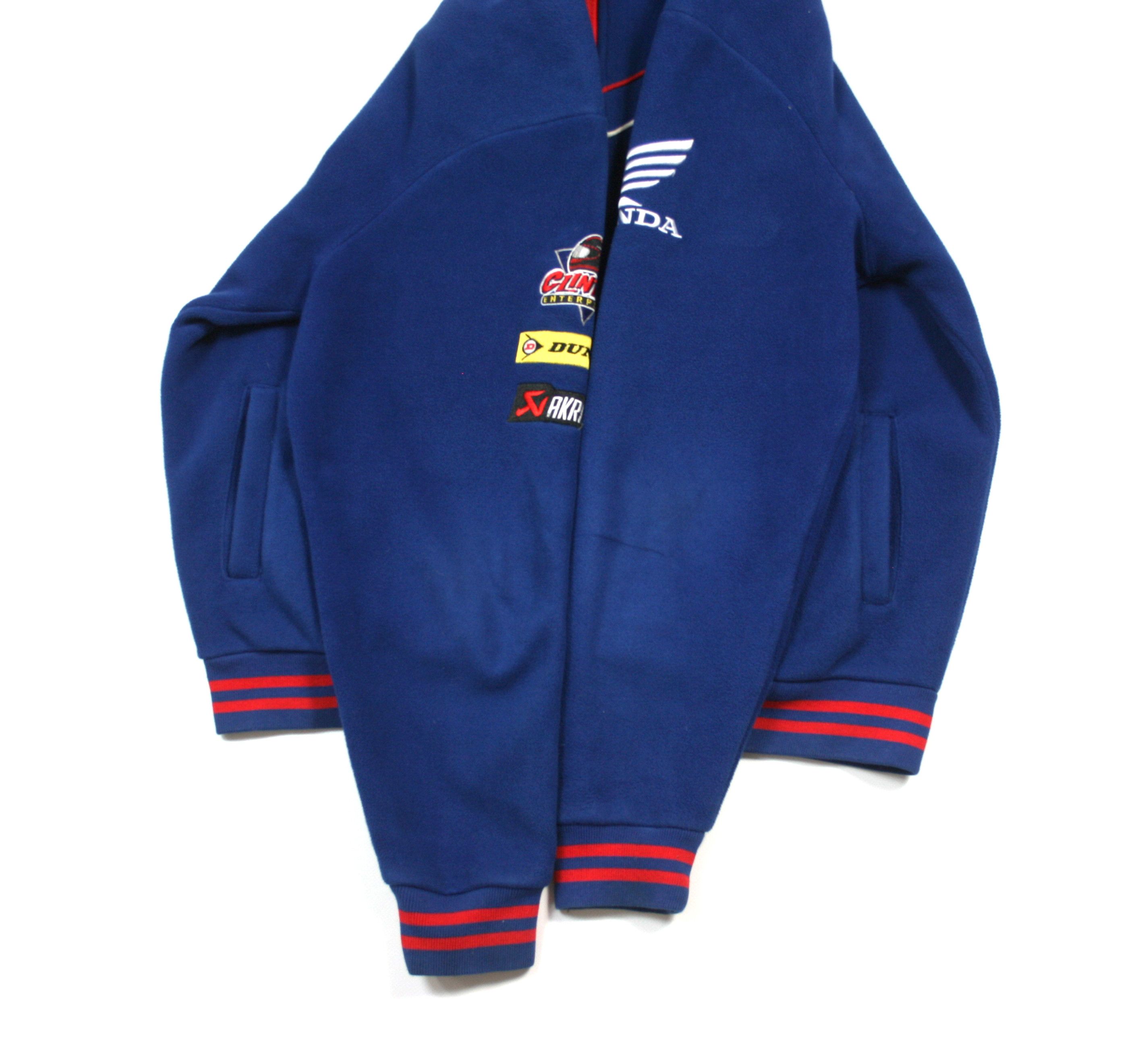 Honda 00S Racing Sponsored Fleece Jacket Vintage Size US M / EU 48-50 / 2 - 8 Thumbnail