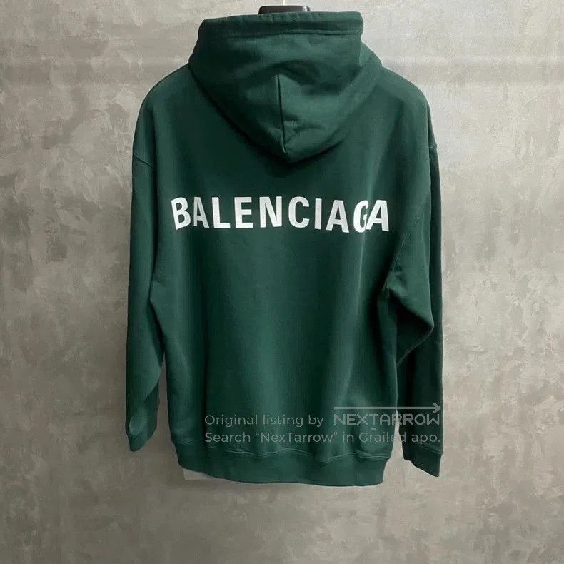 Balenciaga Balenciaga Green Logo Print Hoodie. Size US XS / EU 42 / 0 - 2 Thumbnail