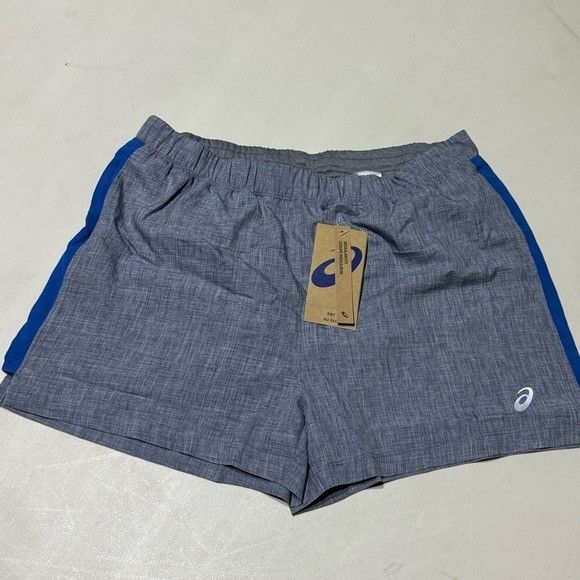 Asics NWT ASICS READY SET 3’ SHORTS PEACOAT HEATHER/LAKE DRIVE M Size 26" / US 2 / IT 38 - 3 Thumbnail