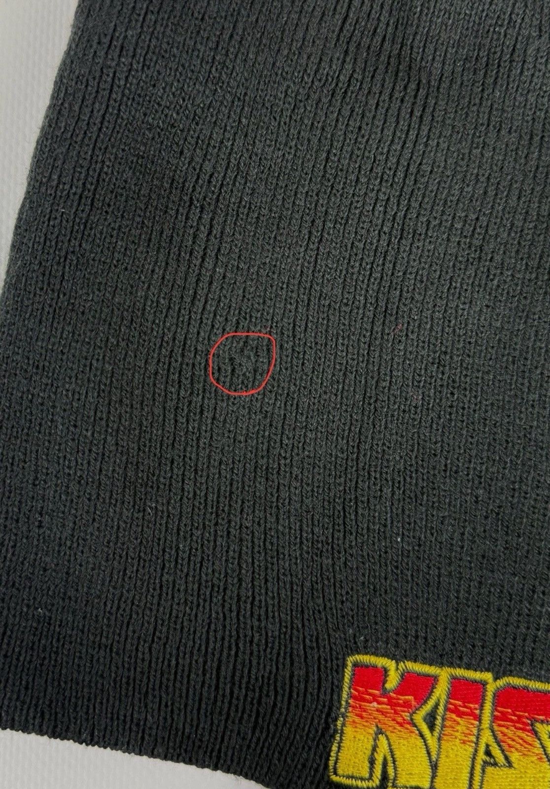 KISS Official Kiss Beanie The Demon German Logo Knit Hat Black Size ONE SIZE - 5 Thumbnail