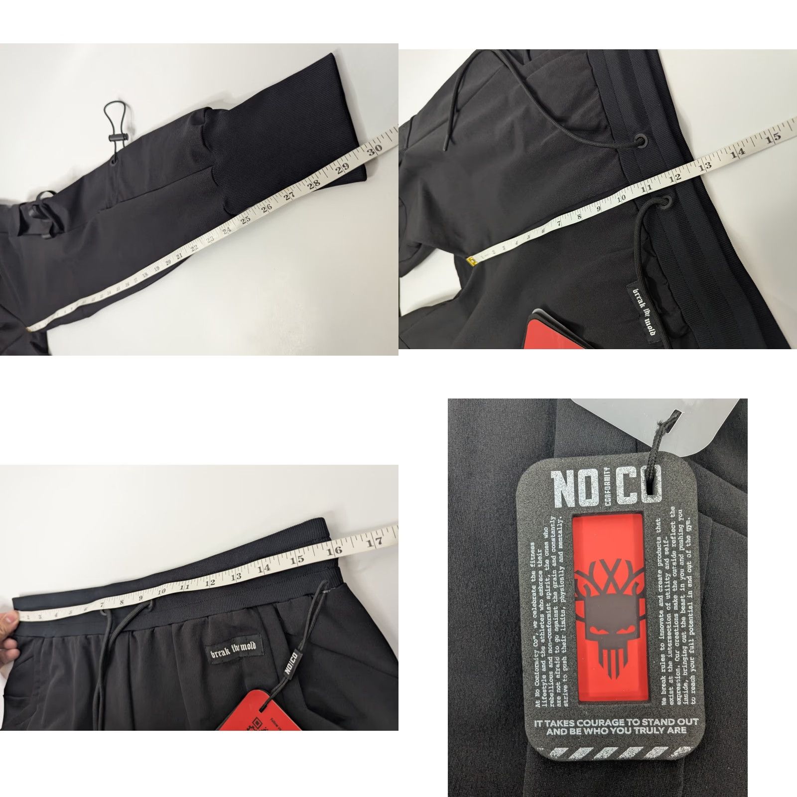 Vintage NWT No Conformity Co. NoCo Utility Joggers Activewear Cargo Pants Men's Large Size US 33 - 8 Thumbnail