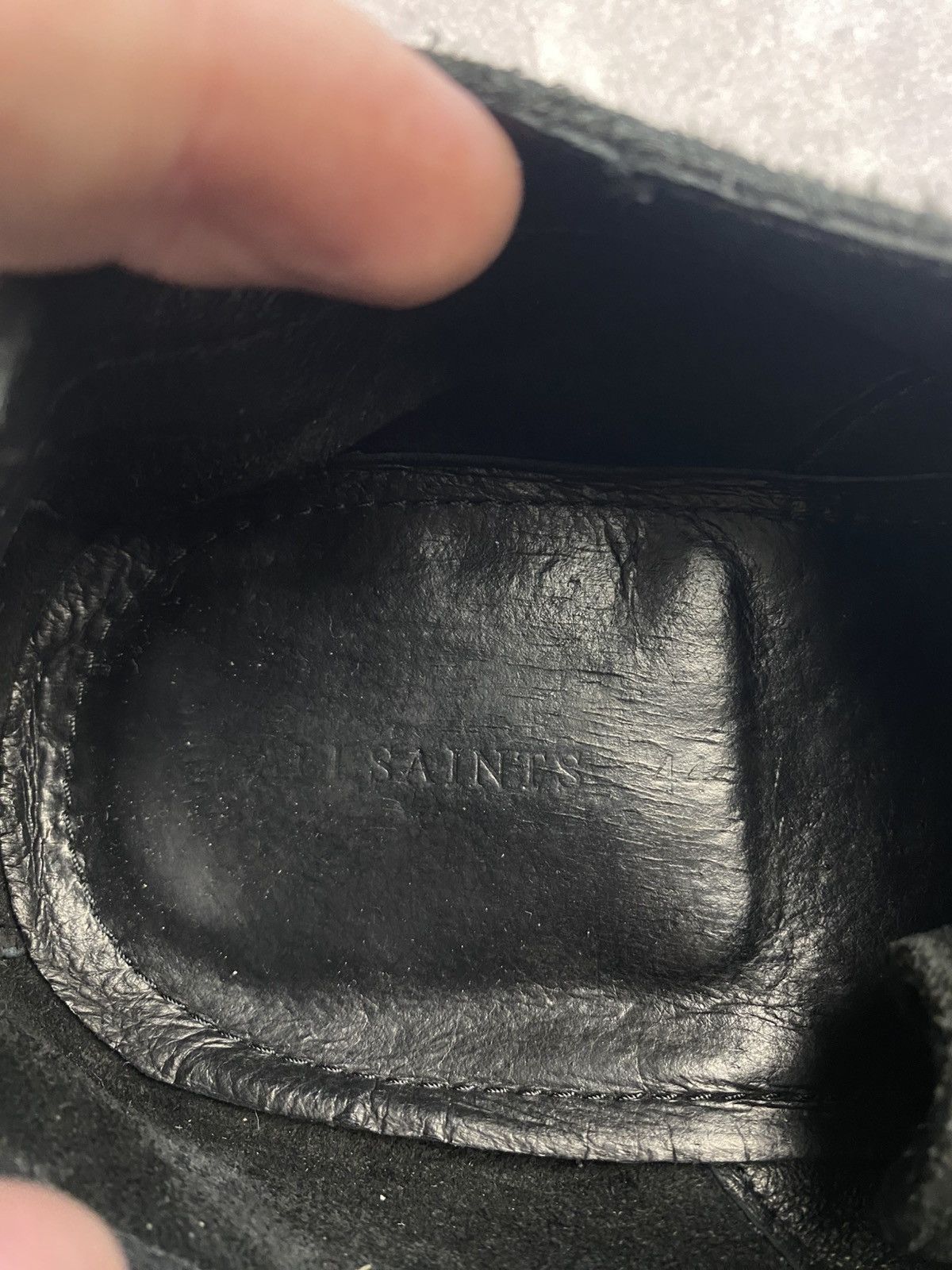 Allsaints AllSaints Black Suede Shoes Size: 44 Flexible Heel Counter Size US 11 / EU 44 - 3 Thumbnail