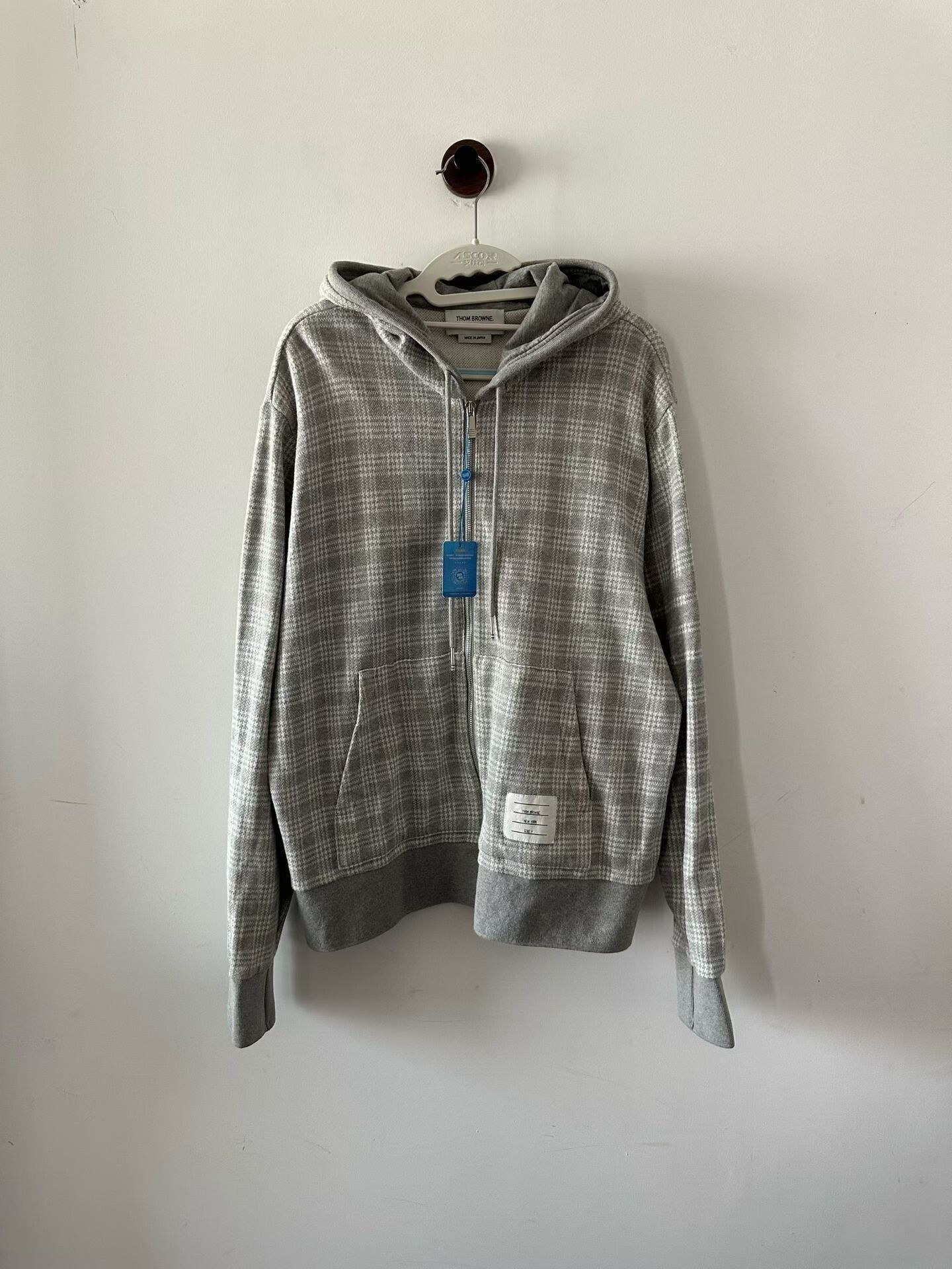Thom Browne Thom Browne Plaid Zip Hoodie Size US XL / EU 56 / 4 - 1 Thumbnail