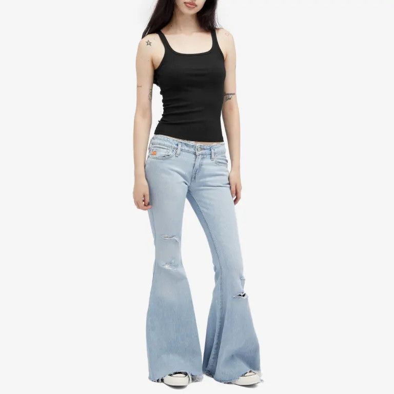 ERL × Levi's o1mle0824 Low-Rise Flared Jeans in Light Blue Size 27" / US 4 / IT 40 - 4 Thumbnail