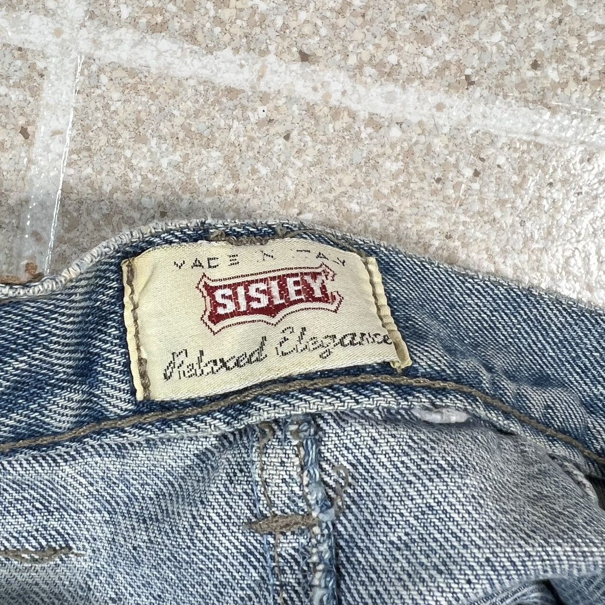 Sisley Vintage Women’s Sisley Light Wash Denim Skirt Size 26" / US 2 / IT 38 - 5 Thumbnail