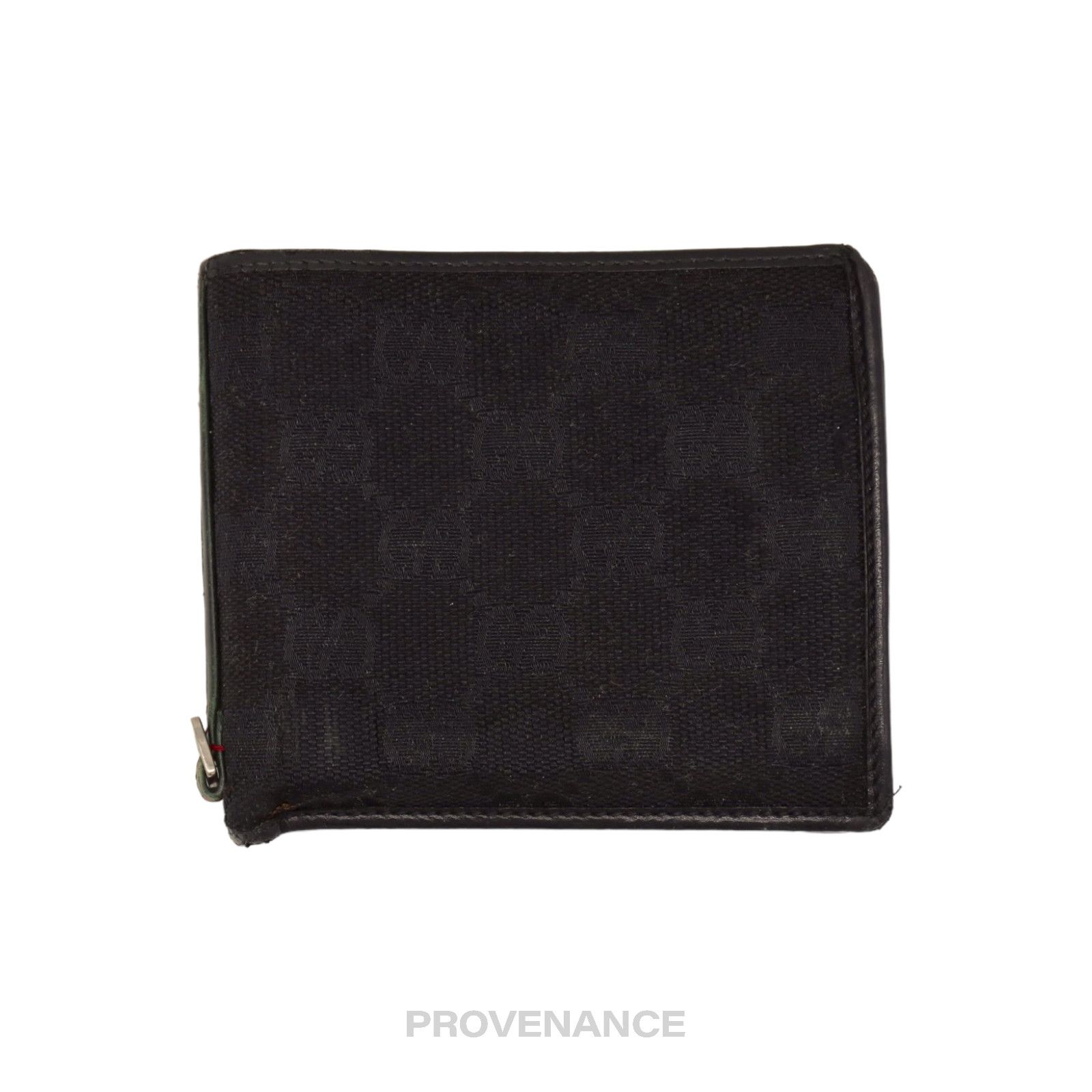 image of Gucci Bifold Wallet - Black GG Canvas, Men's