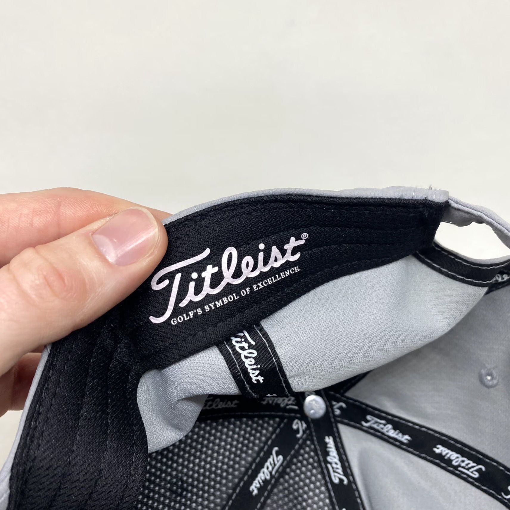 Titleist Titleist Golf Hat Cap Unisex Strapback ‘BBSI’ Adjustable Strap White Script Gray Cap Baseball Adjustable Unisex Adults Men Women Mens Womens Size ONE SIZE - 8 Thumbnail