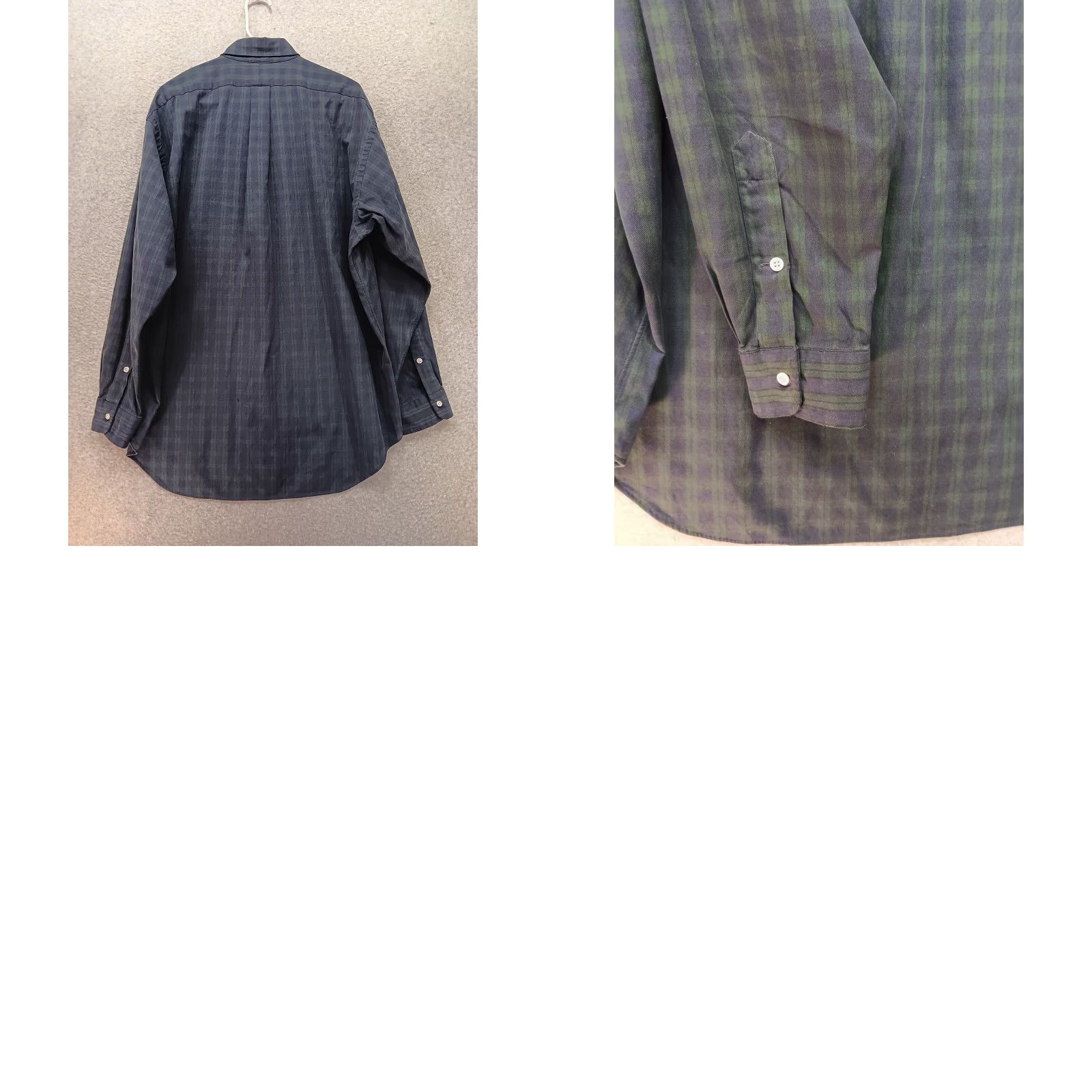 Ralph Lauren VTG Ralph Lauren Shirt Men L Blue Green Plaid Button Up Long Sleeve Big Shirt Size US L / EU 52-54 / 3 - 8 Thumbnail