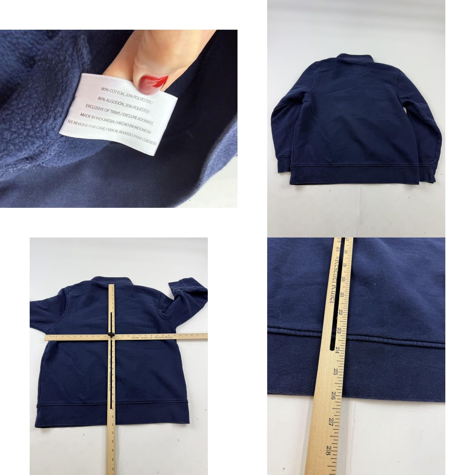Orvis Orvis Sweatshirt Men L Blue 1/4 Zip Fleece Mock Neck Pullover Solid Size US L / EU 52-54 / 3 - 8 Thumbnail