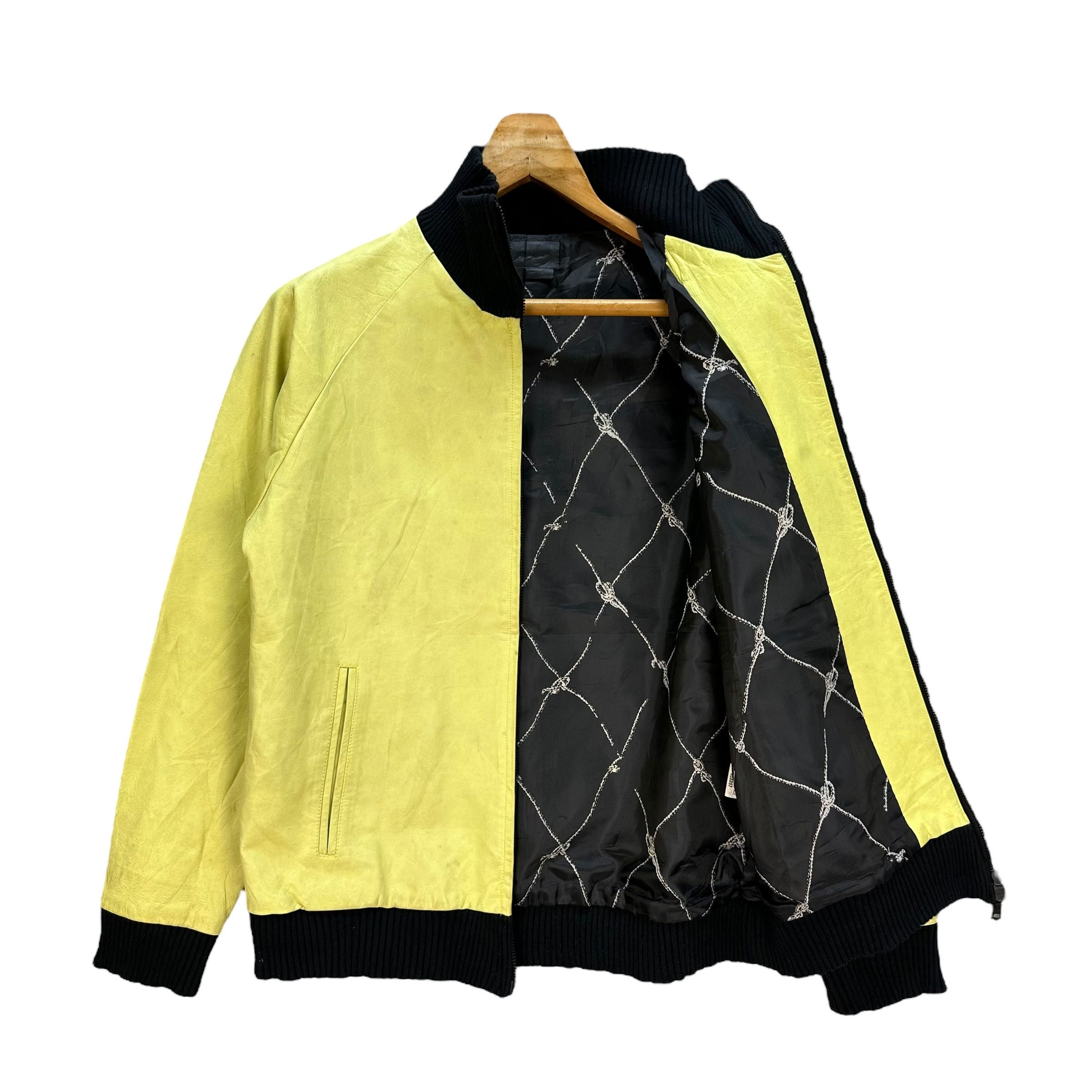 NEXUSVII NEXUS 7 NEXUS Vii AW05 Lime Green Leather Jacket #1202 Size US M / EU 48-50 / 2 - 10 Thumbnail