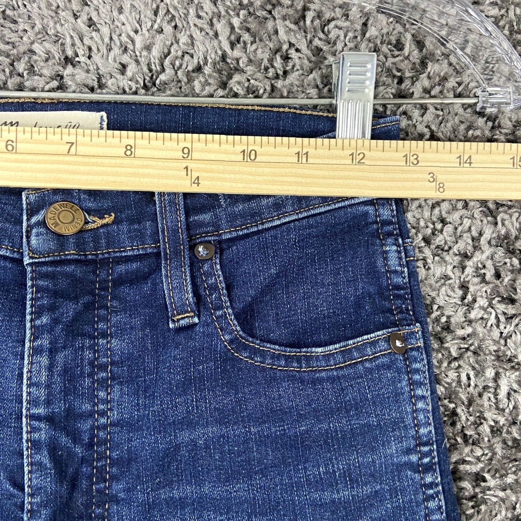 Madewell Madewell High-Rise Skinny Blue Jeans Womens 24 Size 42" / US 20 - 7 Thumbnail