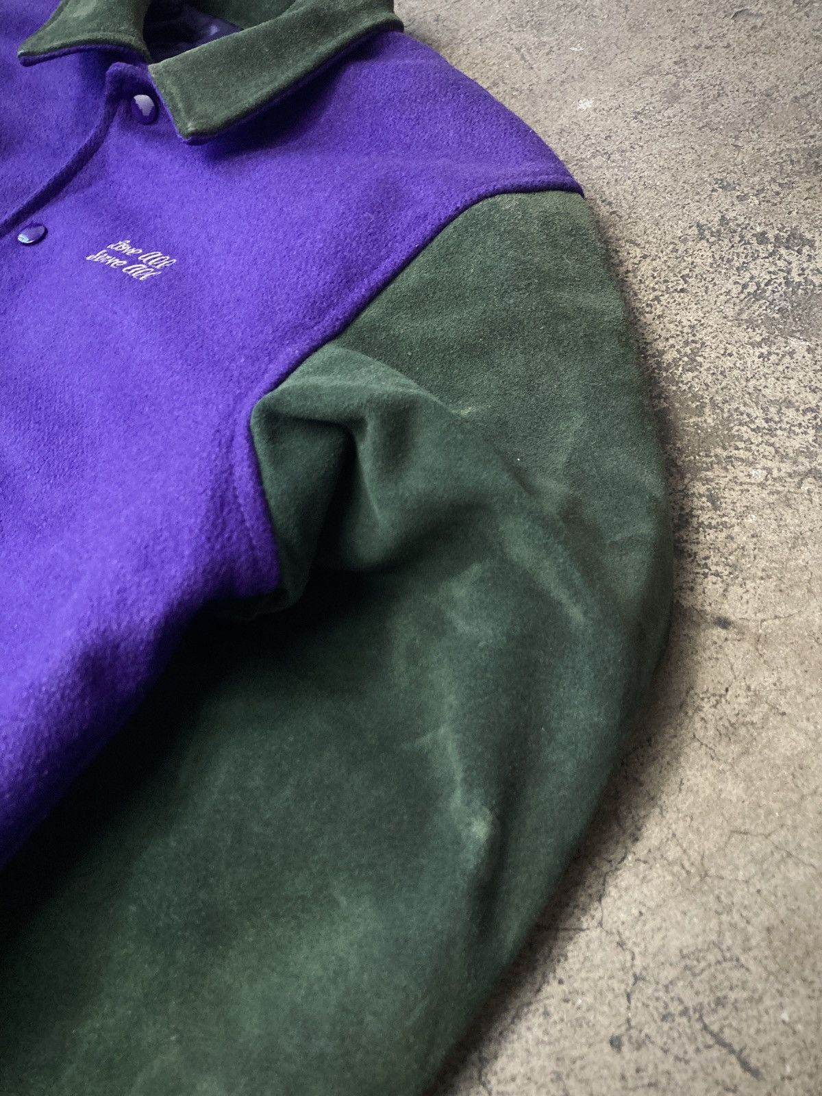 Hard Rock Cafe × Vintage Vintage 90s Hard Rock Café Leather & Wool Jacket Size US M / EU 48-50 / 2 - 5 Thumbnail