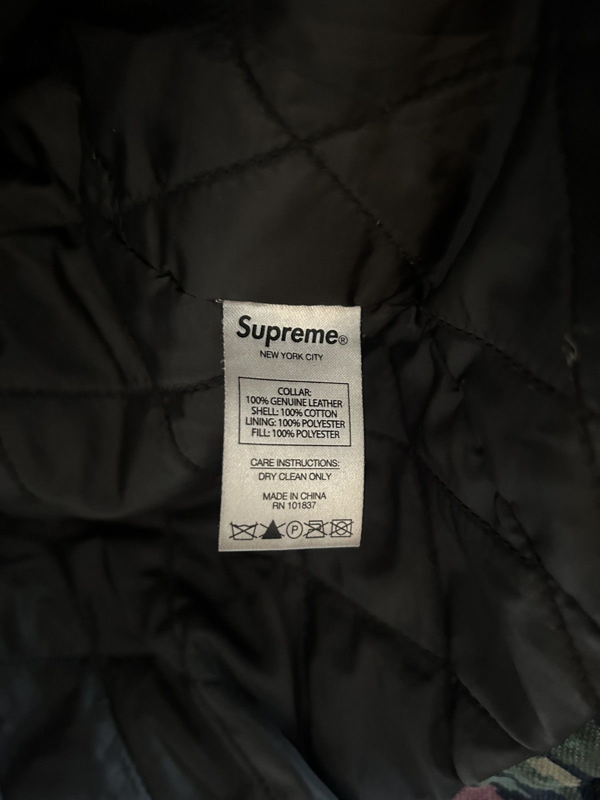 Supreme Supreme Leather Collar Work Jacket Floral Size US L / EU 52-54 / 3 - 6 Thumbnail