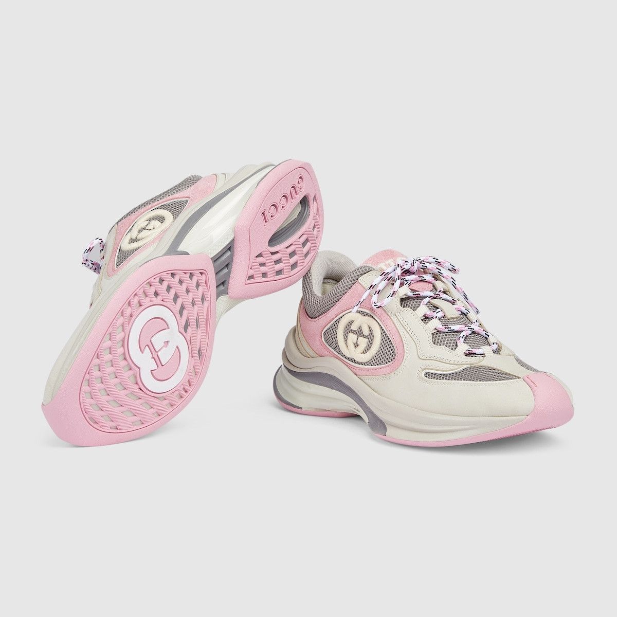 Gucci o1s1wg110225 Women's Gucci Run Sneakers in Multicolor Size US 10 / IT 40 - 4 Thumbnail