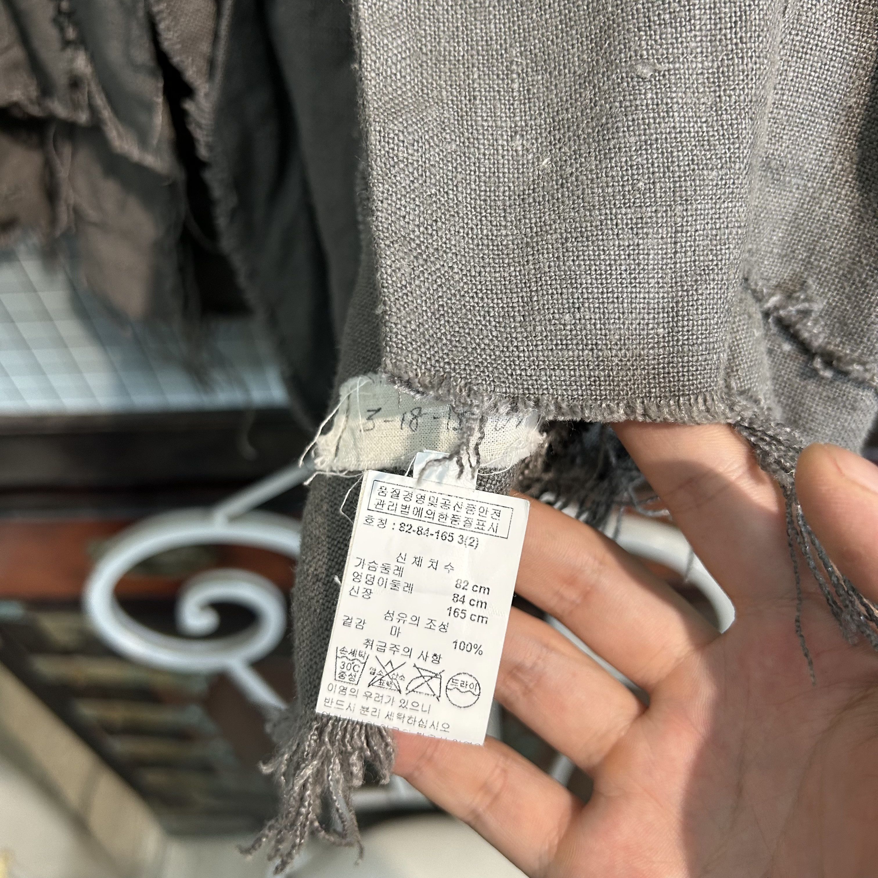 greg lauren linen jacket