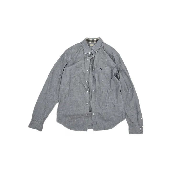 Burberry Burberry Casual Solid Long Sleeve Shirt 0079 Size M / US 6-8 / IT 42-44 - 1 Thumbnail