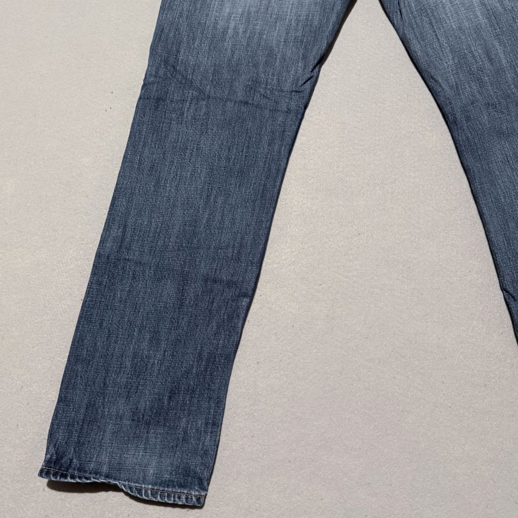 American Eagle Outfitters American Eagle Jeans Men Blue Slim Straight 32x30 Distressed Medium Wash Denim 5-Pocket Metrics Size US 32 / EU 48 - 7 Thumbnail