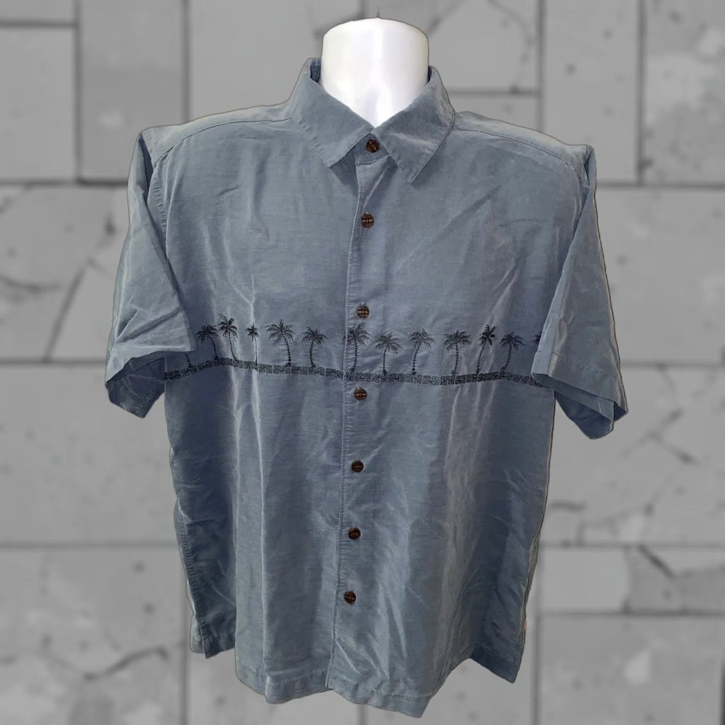 Quiksilver Quiksilver Waterman Mens Blue Short Sleeve Aloha Style Hawaiian Shirt Size L Size US L / EU 52-54 / 3 - 1 Thumbnail